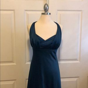 Calvin Klein deep rich green long formal